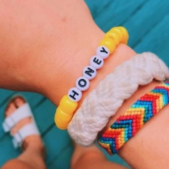 5pc Custom Pony Bead Kandi Rave VSCO Plur Bracelet - Picture 3 of 7